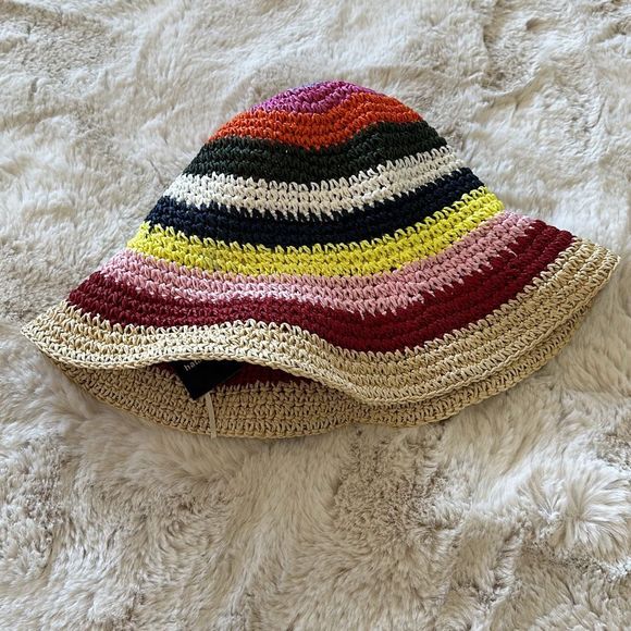 Hat Attack Remy Multi Bucket Hat in Pink Stripe One Size main image 5
